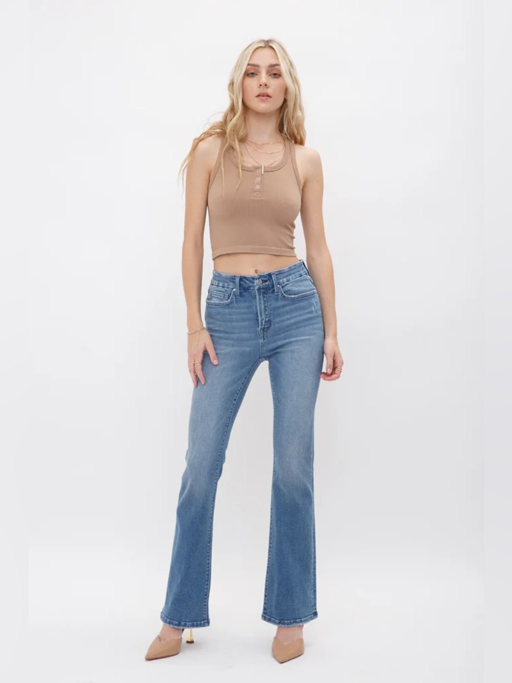 Mica Los Angeles Boot Cut Flare Jeans Size 25